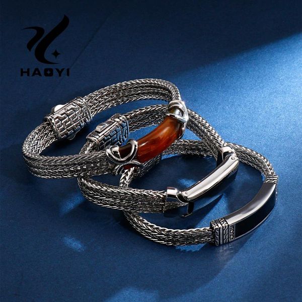 haoyi новый стиль качества мужчины из нержавеющей стали шарм ювелирных браслет персонализированный vintage gem установка высокого качества b, Black
haoyi новый стиль качества мужчины из нержавеющей стали шарм ювелирных браслет персонализированный vintage gem установка высокого качества b, Black