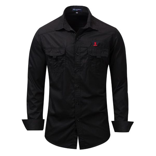 will code men's wear long sleeve lapel shirt pure cotton leisure time pocket shirt 116, White;black
will code men's wear long sleeve lapel shirt pure cotton leisure time pocket shirt 116, White;black