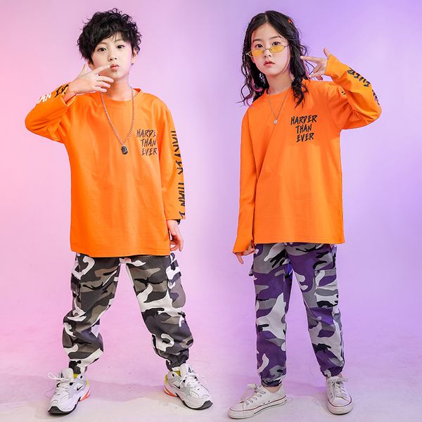 children hip hop clothing oversized running t shirt camouflage casual pants for girls boys dance costume ballroom clothes, White
children hip hop clothing oversized running t shirt camouflage casual pants for girls boys dance costume ballroom clothes, White