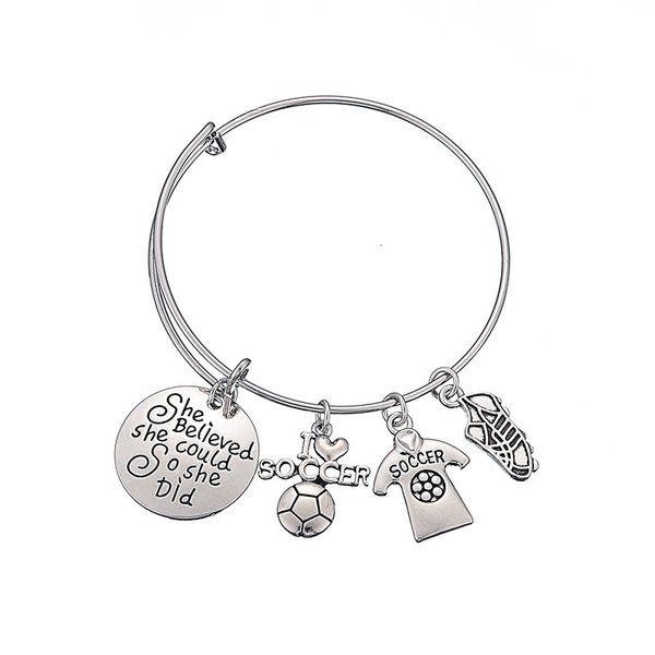 football motion series adjust bracelet she believed she could lettering bracelet, Golden;silver
football motion series adjust bracelet she believed she could lettering bracelet, Golden;silver