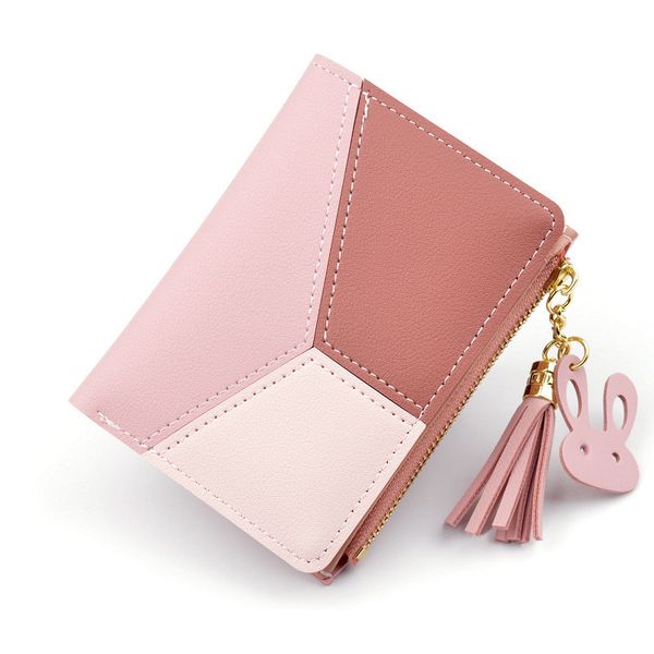 geometric women cute pink wallets tassels pocket purse card holder patchwork wallet lady female fashion short coin burse money purse bag, Red;black
geometric women cute pink wallets tassels pocket purse card holder patchwork wallet lady female fashion short coin burse money purse bag, Red;black