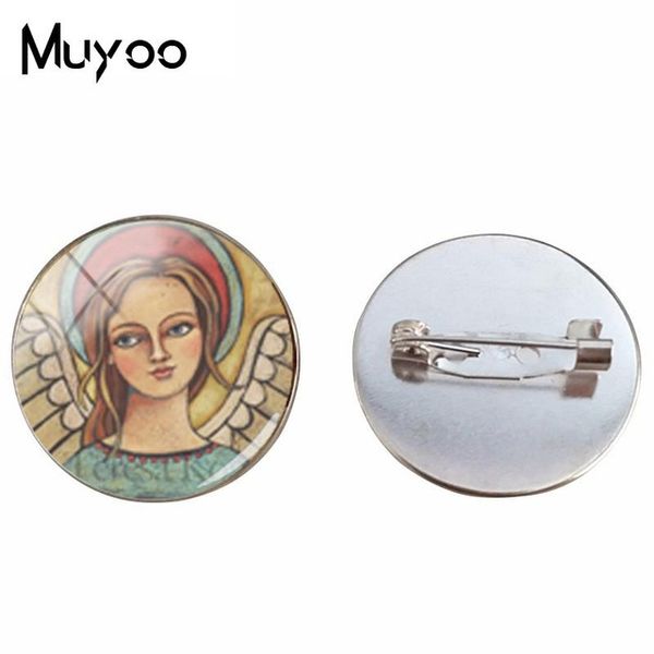 2019 new fairy angel lapel pins vintage god angel oil painting brooches gifts for women handmade glass dome metal brooch pin, Gray
2019 new fairy angel lapel pins vintage god angel oil painting brooches gifts for women handmade glass dome metal brooch pin, Gray