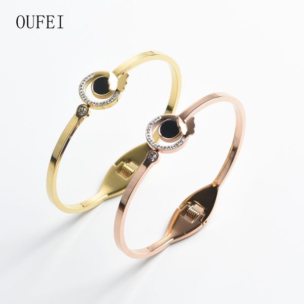 oufei stainless steel jewelry butterfly charm bracelet crystal bracelet bangle for women gift rose gold circle fashion, Black
oufei stainless steel jewelry butterfly charm bracelet crystal bracelet bangle for women gift rose gold circle fashion, Black