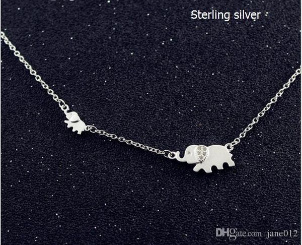 women pendant necklaces 925 solid sterling silver inlay zircon mascot big and small elephant collar bone chain chokers 1 pc
women pendant necklaces 925 solid sterling silver inlay zircon mascot big and small elephant collar bone chain chokers 1 pc