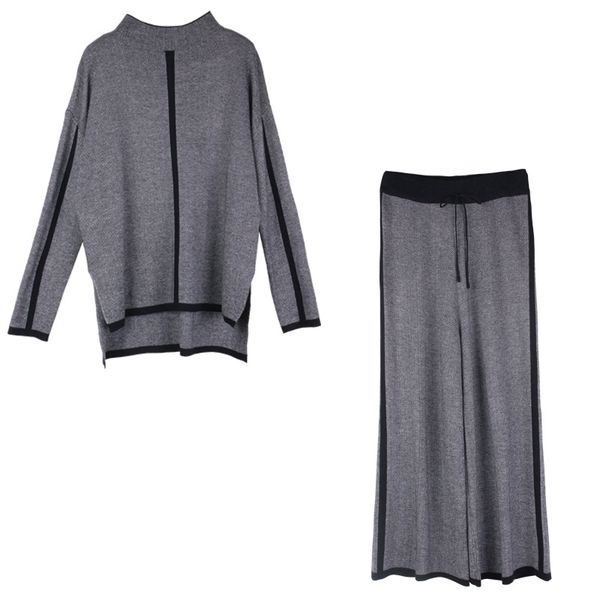 women 2 piece pant kintted set turtleneck sweater winter casual pants wool blends knit suit maternity clothes, White
women 2 piece pant kintted set turtleneck sweater winter casual pants wool blends knit suit maternity clothes, White