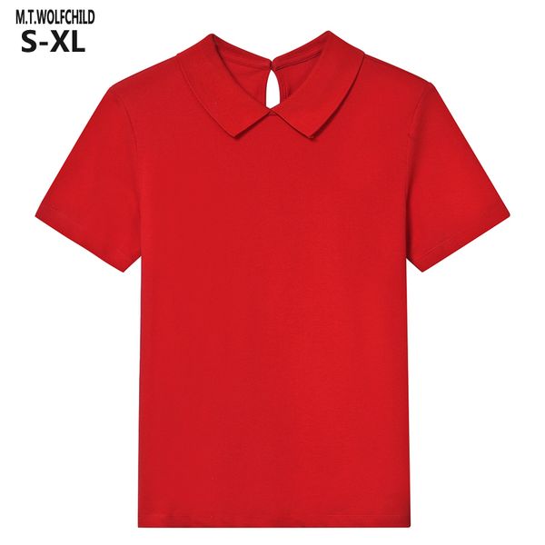 2020 summer new-design womens short sleeve polos shirts casual cotton lady lapel tees fashion fit slim female, White
2020 summer new-design womens short sleeve polos shirts casual cotton lady lapel tees fashion fit slim female, White