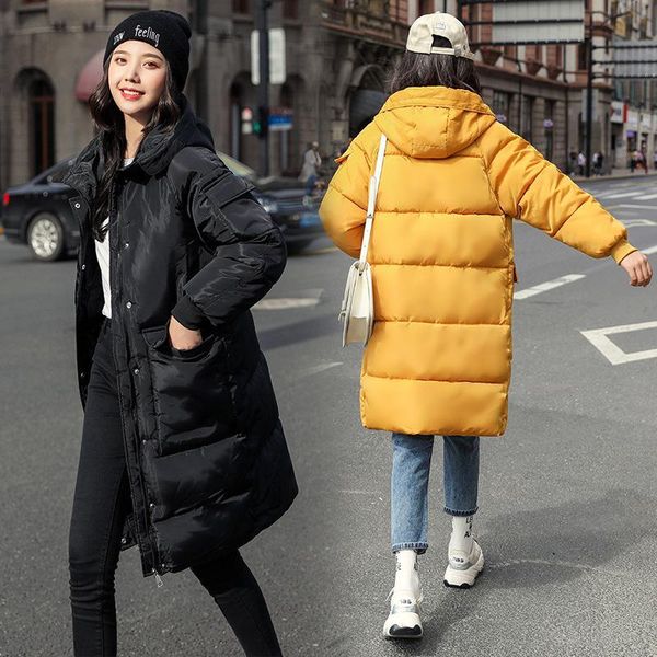 cotton women 2019 new over the knee cotton coat korean version of the loose down coat down jacket, Black
cotton women 2019 new over the knee cotton coat korean version of the loose down coat down jacket, Black