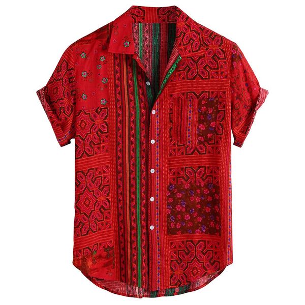 summer men's blouse shirts vintage ethnic printed turn down collar short sleeve loose casual mens clothing streetwear men dress, White;black
summer men's blouse shirts vintage ethnic printed turn down collar short sleeve loose casual mens clothing streetwear men dress, White;black