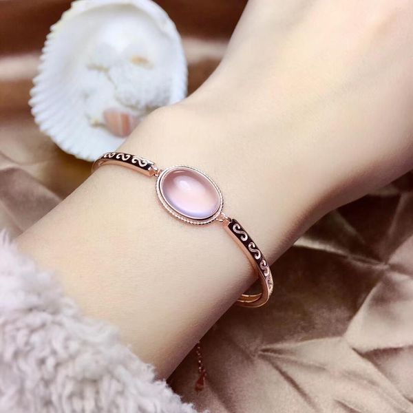 light pink rose quartz gemstone bracelet for girl ornament gift lovely color big size birthday party anniversary present hot, Golden;silver
light pink rose quartz gemstone bracelet for girl ornament gift lovely color big size birthday party anniversary present hot, Golden;silver