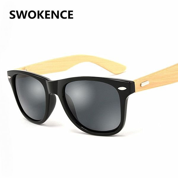 swokence bamboo wood temple sunglasses women men brand fashion wooden handmade mirror open-air eyeglasses sa52, White;black
swokence bamboo wood temple sunglasses women men brand fashion wooden handmade mirror open-air eyeglasses sa52, White;black