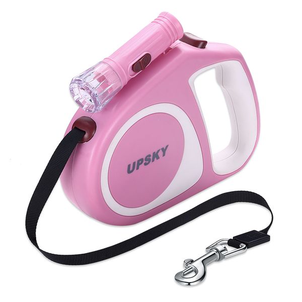 upsky retractable dog leash, 16 ft scalable dog walking leash with bright flashlight for small-medium, moving free 
upsky retractable dog leash, 16 ft scalable dog walking leash with bright flashlight for small-medium, moving free