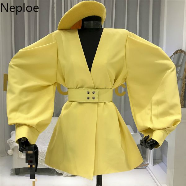neploe blazer женщины весна 2020 solid v neck длинные рукава puff управление леди пальто сыпучие пояса тонкая талия женщины топы 1a193, White;black
neploe blazer женщины весна 2020 solid v neck длинные рукава puff управление леди пальто сыпучие пояса тонкая талия женщины топы 1a193, White;black