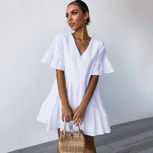 платье женское vestidos femininos fashion women v-образным вырезом пагода с коротким рукавом сплошной пояс пояс свободное платье sukienki da, Black;gray
платье женское vestidos femininos fashion women v-образным вырезом пагода с коротким рукавом сплошной пояс пояс свободное платье sukienki da, Black;gray