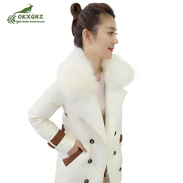 winter women's down jackets 2019 new fur collar increase parker white duck coats female medium long women's jackets, Black
winter women's down jackets 2019 new fur collar increase parker white duck coats female medium long women's jackets, Black