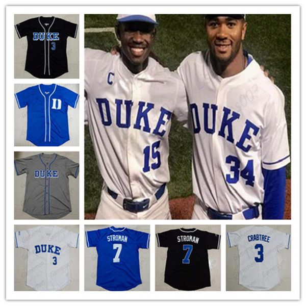 custom duke blue devils college baseball 2 zack kone 3 chris crabtree any name number white royal blue black gray jerseys s-4xl
custom duke blue devils college baseball 2 zack kone 3 chris crabtree any name number white royal blue black gray jerseys s-4xl