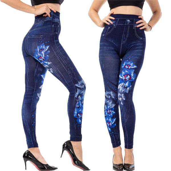 2020 season imitation jeans leggings women's printed hip-lifting super-elastic ankle-length pants, Black
2020 season imitation jeans leggings women's printed hip-lifting super-elastic ankle-length pants, Black