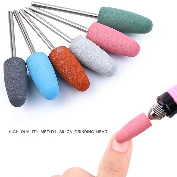 nail art equipment 6pcs/set silicone polishing head exfoliating manicure machine drill bit, Silver
nail art equipment 6pcs/set silicone polishing head exfoliating manicure machine drill bit, Silver