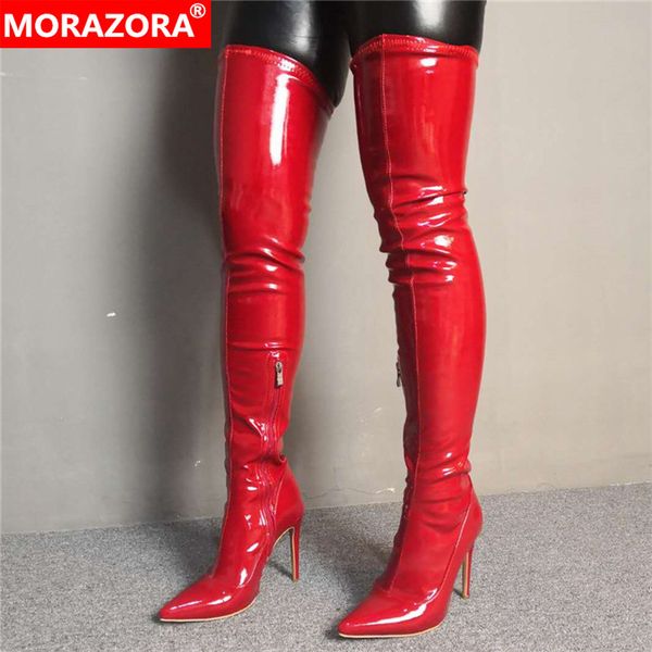 morazora 2019 women over the knee boots zipper stiletto high heels party wedding shoes woman pointed toe autumn boots, Black
morazora 2019 women over the knee boots zipper stiletto high heels party wedding shoes woman pointed toe autumn boots, Black