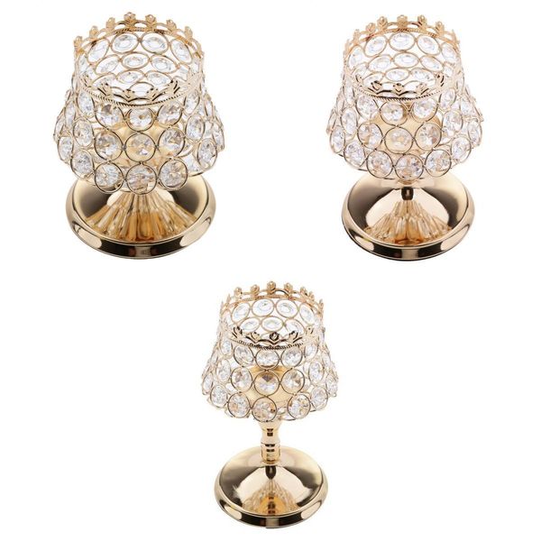 3pcs/set goblet crystal votive tealight candle holder candlestick wedding banquet party tablecenterpieces
3pcs/set goblet crystal votive tealight candle holder candlestick wedding banquet party tablecenterpieces