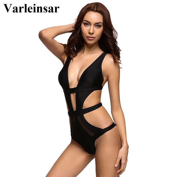 varleinsar black sheer mesh splicing one piece swimsuit for women swimwear female bathing suit swim backless monokini v327, White;black
varleinsar black sheer mesh splicing one piece swimsuit for women swimwear female bathing suit swim backless monokini v327, White;black
