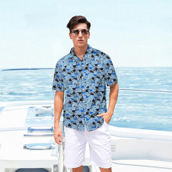 shirt men hawaiian shirt men loose casual camisa mascarina print casual men's beach short sleeves #yl5, White;black
shirt men hawaiian shirt men loose casual camisa mascarina print casual men's beach short sleeves #yl5, White;black