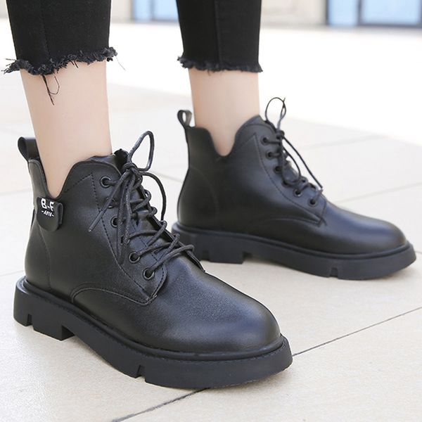 lace-up pu leather waterproof snow boots women shoes non-slip breathable black ankle boots for women punk style martins
lace-up pu leather waterproof snow boots women shoes non-slip breathable black ankle boots for women punk style martins