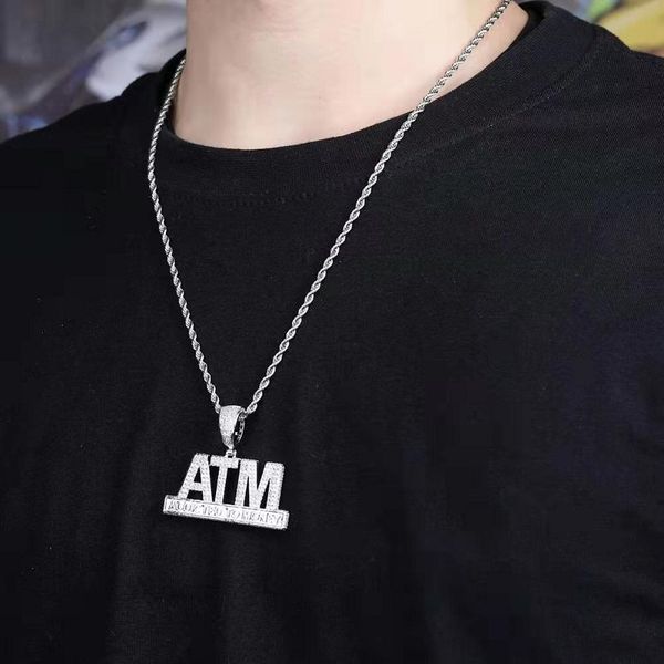 iced out atm pendant necklaces men women luxury designer bling diamond addicted to money letters pendants letter necklace jewelry love gift, Silver
iced out atm pendant necklaces men women luxury designer bling diamond addicted to money letters pendants letter necklace jewelry love gift, Silver