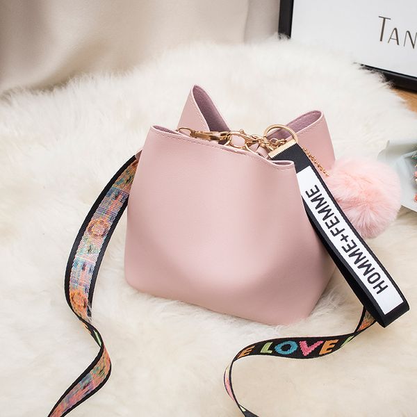 large capacity bucket bag wool ball hanging bag women's 2019 new fashion mini wide shoulder belt diagonal
large capacity bucket bag wool ball hanging bag women's 2019 new fashion mini wide shoulder belt diagonal