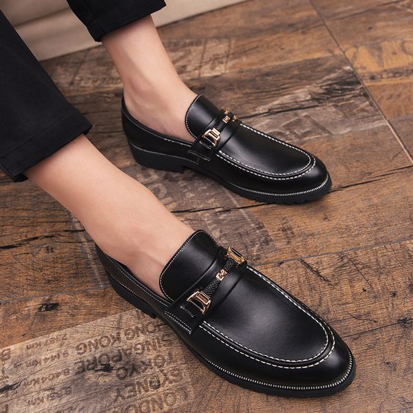 genuine leather shoes men brand footwear non-slip thick sole fashion men's casual shoes male cowhide loafers, Black
genuine leather shoes men brand footwear non-slip thick sole fashion men's casual shoes male cowhide loafers, Black