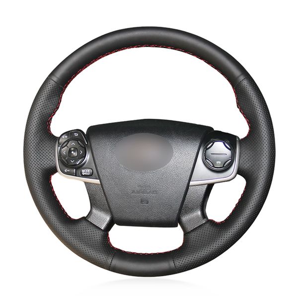 hand-stitched black genuine leather car steering wheel cover for camry 2012 2013 2014
hand-stitched black genuine leather car steering wheel cover for camry 2012 2013 2014