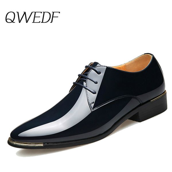 qwedf 2019 newly men's quality patent leather shoes zapatos de hombre big size 38-48 black soft pu man dress shoes k6-08
qwedf 2019 newly men's quality patent leather shoes zapatos de hombre big size 38-48 black soft pu man dress shoes k6-08