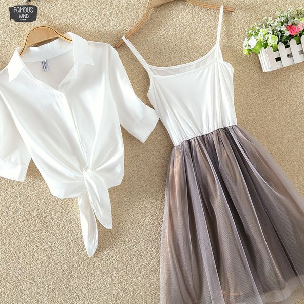 suits women casual tulle crop sets skirt blouse 2 piece dress 2019 summer dress suit twin sets plus size, White
suits women casual tulle crop sets skirt blouse 2 piece dress 2019 summer dress suit twin sets plus size, White