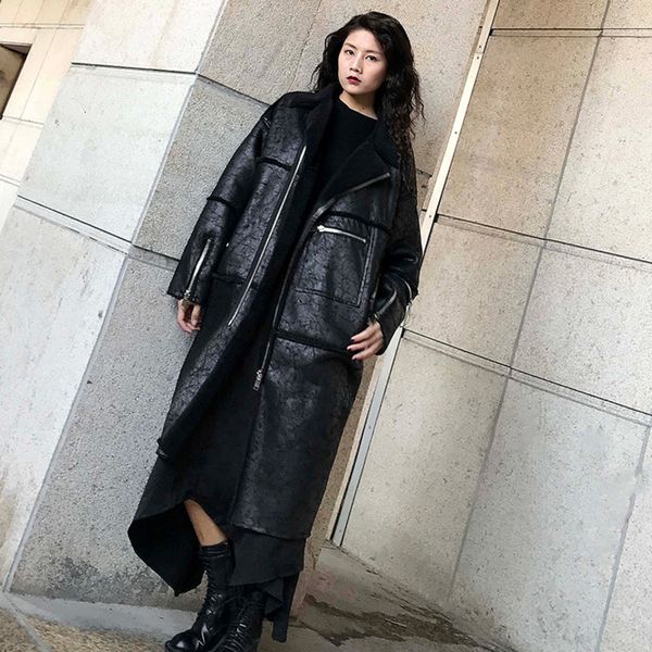 women's down & parkas 2021 winter cotton clothing long loose fur thickening lamb clothes zipper solid color coat y200, Black
women's down & parkas 2021 winter cotton clothing long loose fur thickening lamb clothes zipper solid color coat y200, Black