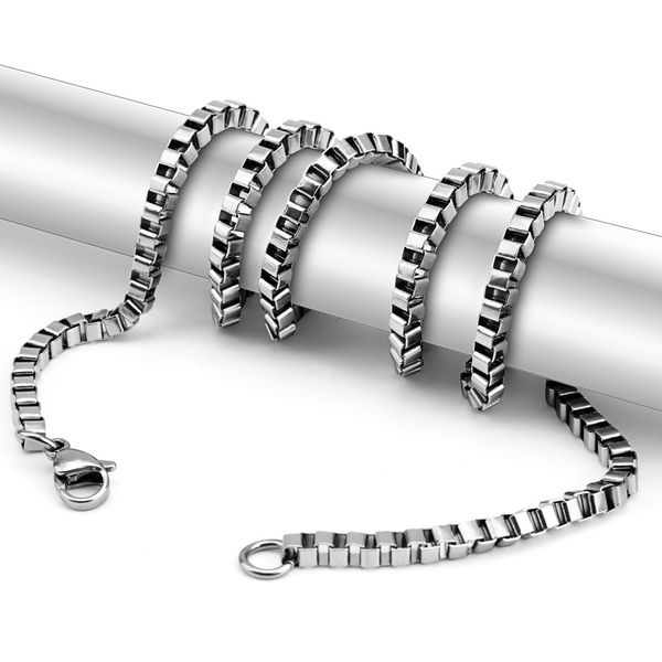 wholesale stainless steel box chain for necklaces diy jewelry findings making men women link chains choker accessories 1.5mm 2mm, Silver
wholesale stainless steel box chain for necklaces diy jewelry findings making men women link chains choker accessories 1.5mm 2mm, Silver