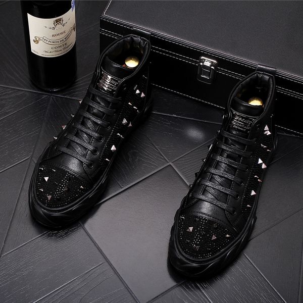 new designer men's studded rivet spike rhinestone casual shoes british man trending leisure shoes male black white
new designer men's studded rivet spike rhinestone casual shoes british man trending leisure shoes male black white