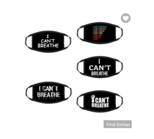 I Cant Breathe mask Black Lives Matter Cloth Face mask dustproof Breathable Face Cover mask 6 styles FY9079
I Cant Breathe mask Black Lives Matter Cloth Face mask dustproof Breathable Face Cover mask 6 styles FY9079