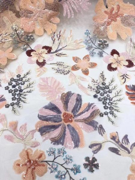 african lace fabric embroidered nigerian sequin lace fabric 2020 french tulle for women d3629, Pink;blue
african lace fabric embroidered nigerian sequin lace fabric 2020 french tulle for women d3629, Pink;blue