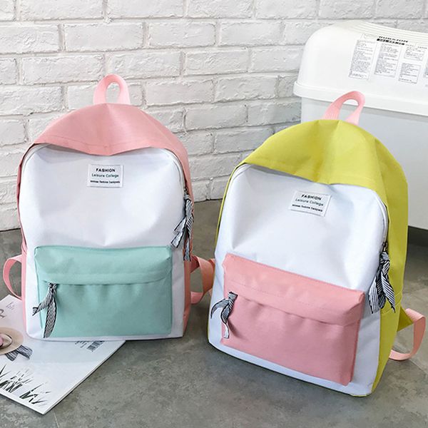 fashion ladies backpack leisure college bag korean version of the couple bag travel hiking hit color backpack dropship y502
fashion ladies backpack leisure college bag korean version of the couple bag travel hiking hit color backpack dropship y502