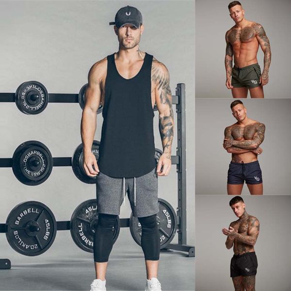 2019 gyms men's sportswear men's cotton shirt sportswear suit training suit bodybuilding exercise clothing, Gray
2019 gyms men's sportswear men's cotton shirt sportswear suit training suit bodybuilding exercise clothing, Gray