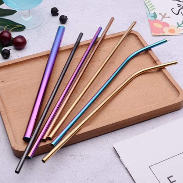 215mm 240mm 266mm stainless steel straws reusable colorful drinking straws metal bar accessories laser logo 500pcs
215mm 240mm 266mm stainless steel straws reusable colorful drinking straws metal bar accessories laser logo 500pcs