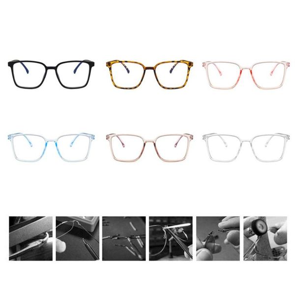 anti-blue light glasses frame simple and versatile retro pc flexible hinge comfortable nose pads, White;black
anti-blue light glasses frame simple and versatile retro pc flexible hinge comfortable nose pads, White;black