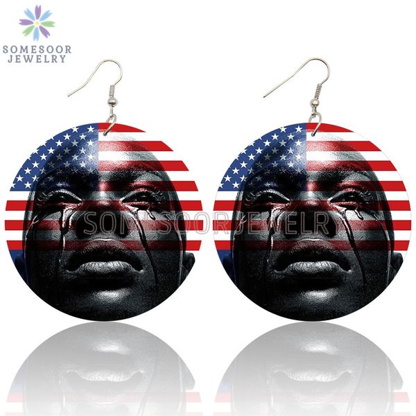 somesoor american tears printed wooden drop earrings black lives matter design big dope loops dangle jewelry for women gifts, Silver
somesoor american tears printed wooden drop earrings black lives matter design big dope loops dangle jewelry for women gifts, Silver