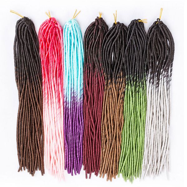 two color faux locs crochet hair extensions 20 inch 20 strands/pack ombre kanekalon braiding hair goddess faux locs crochet hair, Black
two color faux locs crochet hair extensions 20 inch 20 strands/pack ombre kanekalon braiding hair goddess faux locs crochet hair, Black