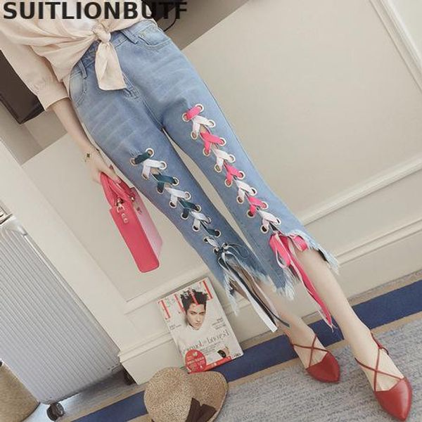 2020 spring plus size jeans woman high street mid waist skinny denim pants washed ropa mujer stripe ribbon mom jeans flare, Blue
2020 spring plus size jeans woman high street mid waist skinny denim pants washed ropa mujer stripe ribbon mom jeans flare, Blue