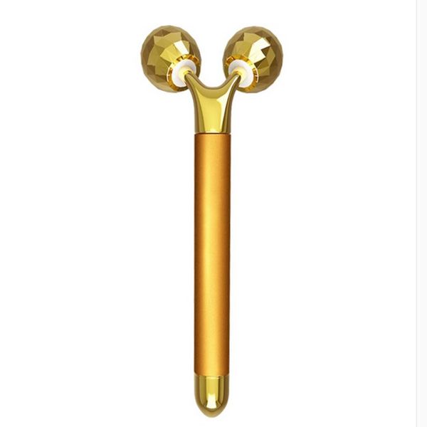 3d gold roller massager y-shaped metal facial beauty weight loss tool improve facial wrinkles delicate face massage instrument
3d gold roller massager y-shaped metal facial beauty weight loss tool improve facial wrinkles delicate face massage instrument