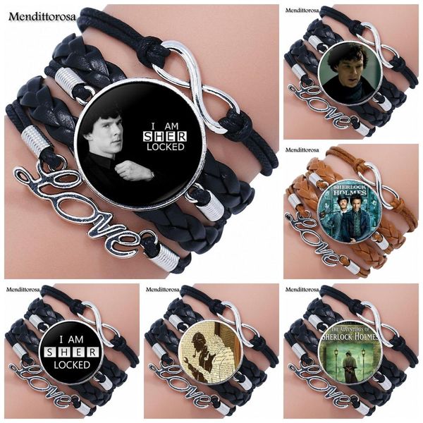 for woman vintage statement glass multilayer black/brown leather bracelet bangle jewelry bijouterie sherlock holmes benedict, Golden;silver
for woman vintage statement glass multilayer black/brown leather bracelet bangle jewelry bijouterie sherlock holmes benedict, Golden;silver