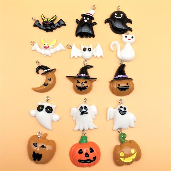 10pcs halloween set pumpkin ghost hat charms pendants for bracelets necklace earring key chain diy decoration jewelry making, Bronze;silver
10pcs halloween set pumpkin ghost hat charms pendants for bracelets necklace earring key chain diy decoration jewelry making, Bronze;silver