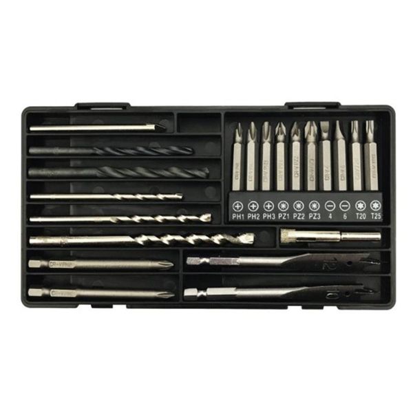 chrome drill bit & screwdriver holesaw set hss masonry carry case diy power tool supporting drills
chrome drill bit & screwdriver holesaw set hss masonry carry case diy power tool supporting drills