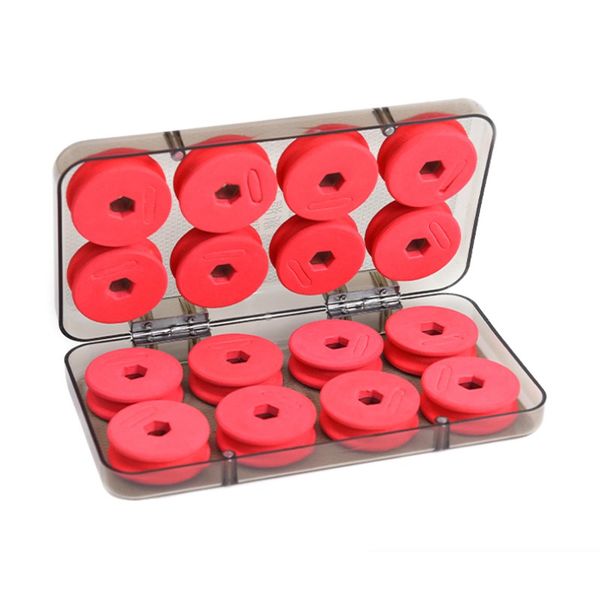 16pcs/set foam winding board fishing line shaft bobbin spools tackle translucent spool box
16pcs/set foam winding board fishing line shaft bobbin spools tackle translucent spool box