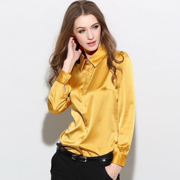 women fashion blouses 2020 spring 97% silk blouse women's shirts long sleeve womens plus size 4xl blusas 15209, White
women fashion blouses 2020 spring 97% silk blouse women's shirts long sleeve womens plus size 4xl blusas 15209, White